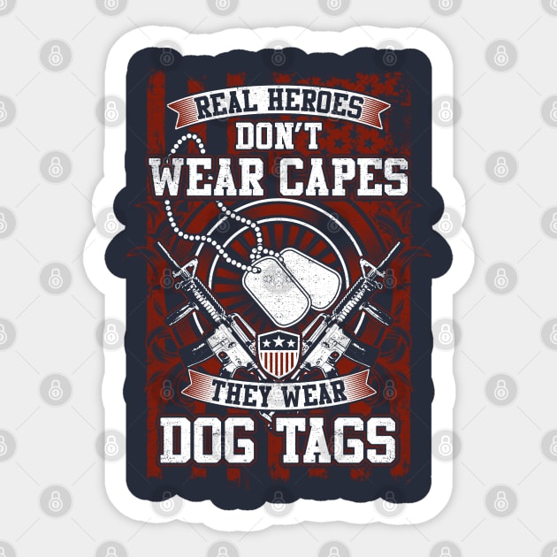 Real Heroes Don't Wear Capes Sticker by CuteCoCustom